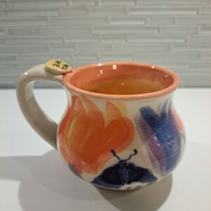Studio Pottery MUG. Adorable. SIGNED